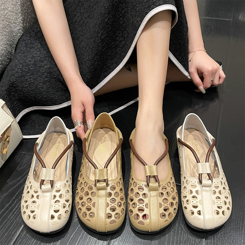 Women's Casual Flat Loafers Boat Shoes Cutout