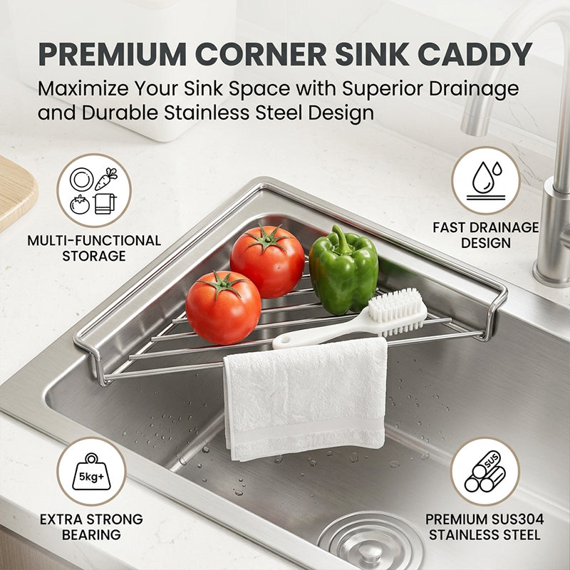 Triangular Stainless Steel Draining Rack