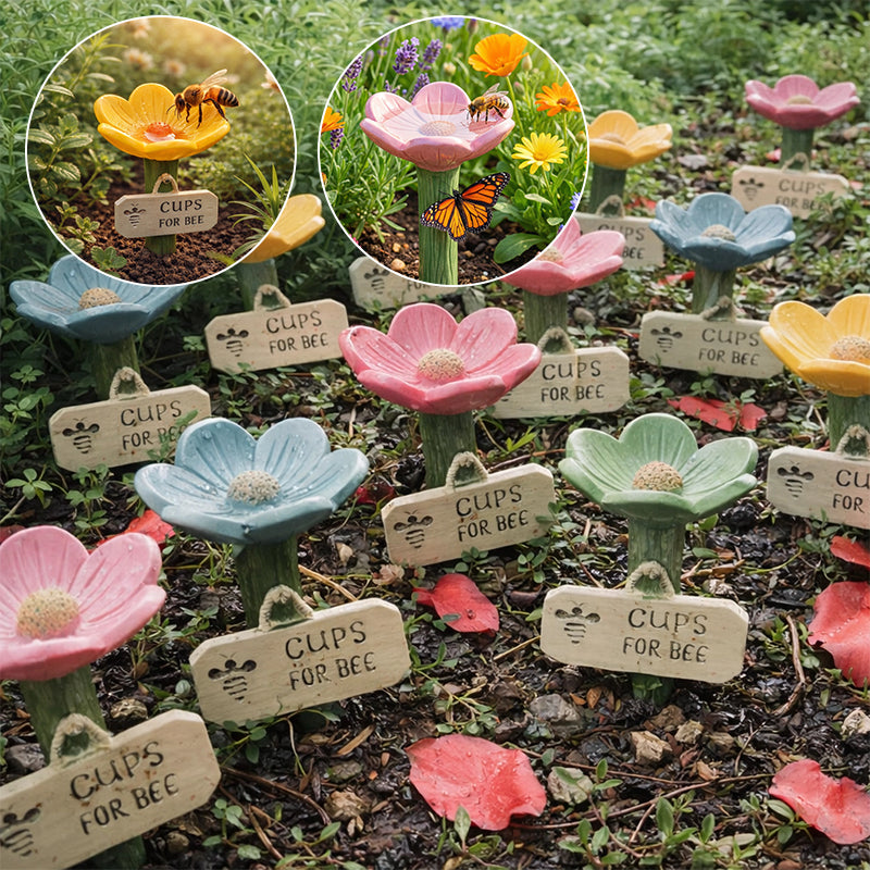 Flower-Shaped Pollinator Water Station