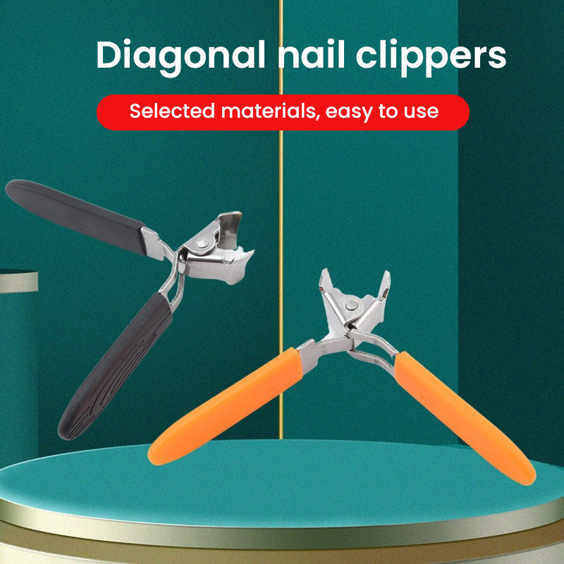 Splash-proof slanted nail clipper