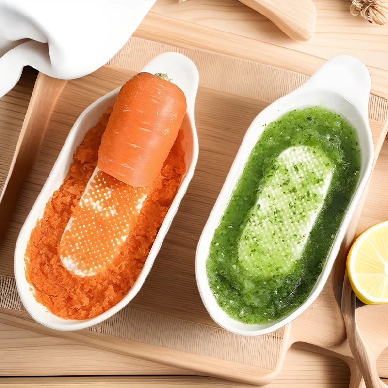 Ceramics Grater Plate with brush