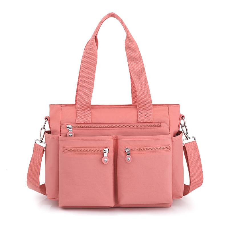 Double Pocket Tote Shoulder Bag