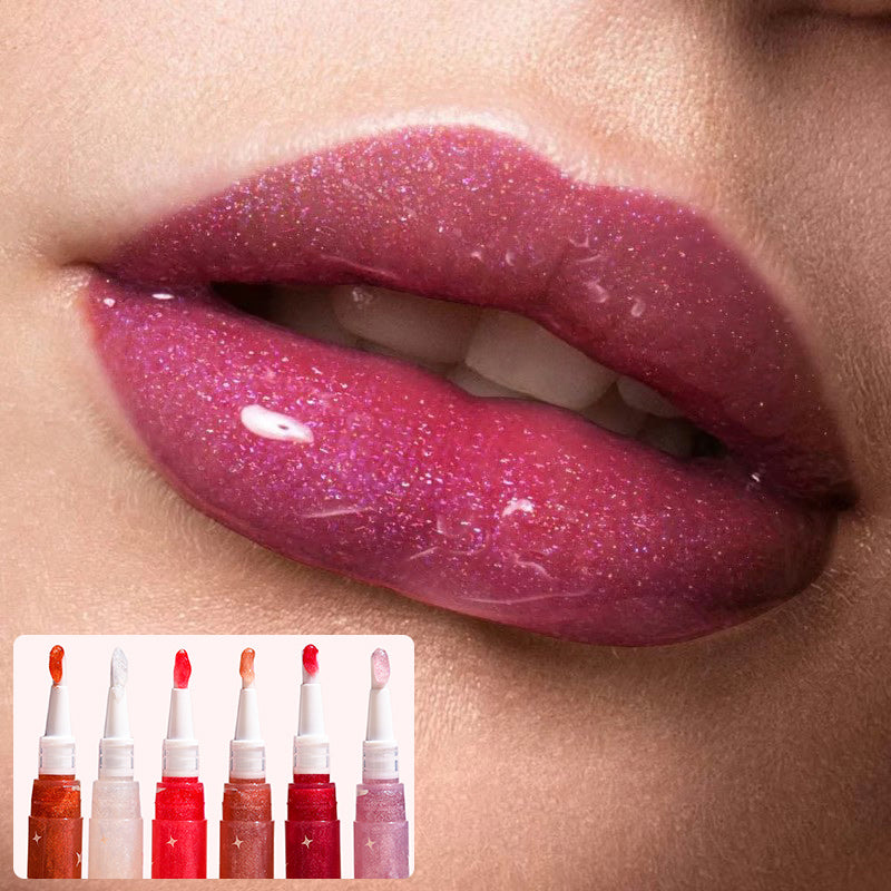 🌈6 colorful colors🌈—Star-studded Lip Gloss