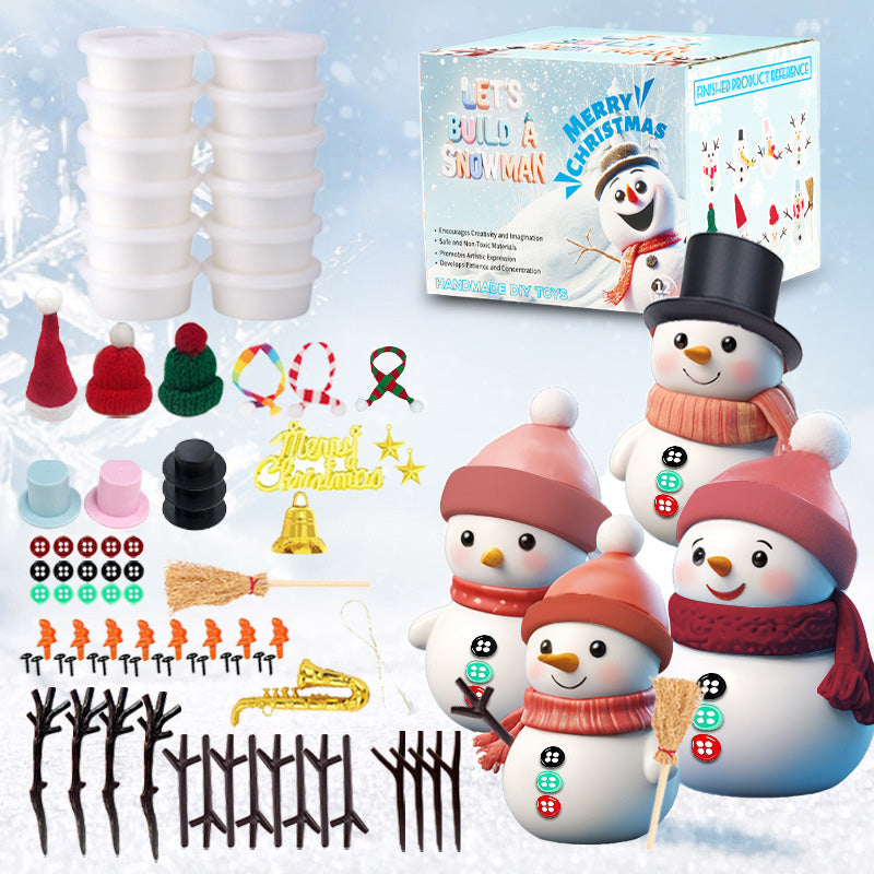 DIY Christmas Clay Snowman