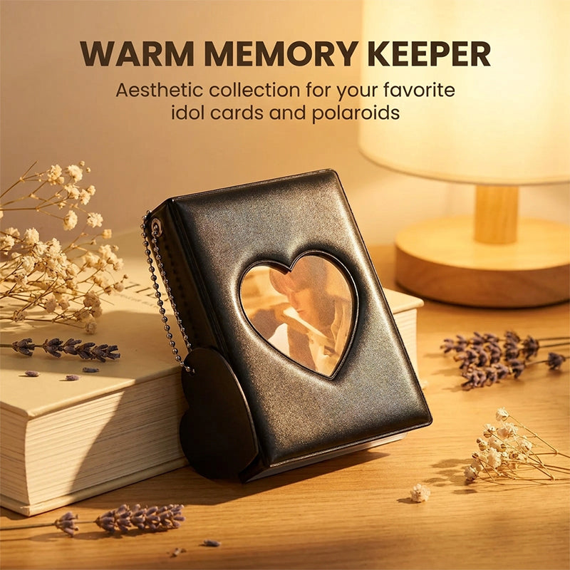 Heart-Shaped Mini Photo Album