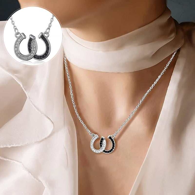Double Horseshoe Necklace