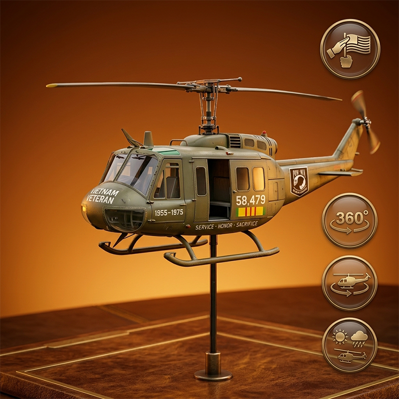 UH-1 Helicopter Wind Spinner