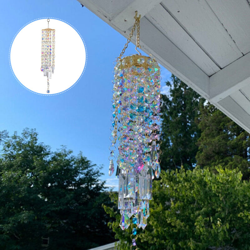 Aurora Crystal Glass Wind Chime