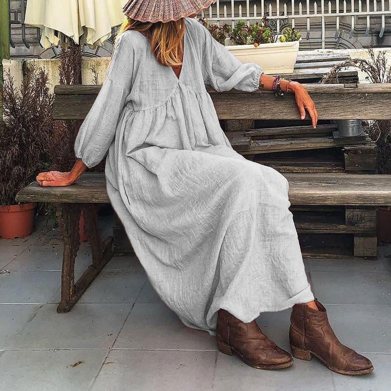 Women's Cotton Linen Dress