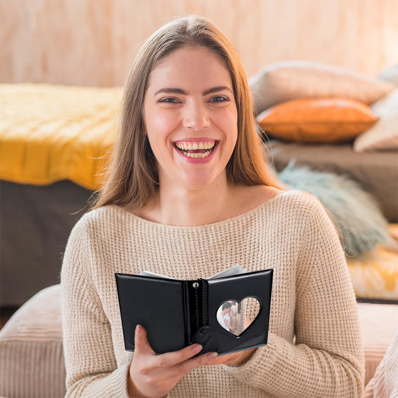Heart-Shaped Mini Photo Album