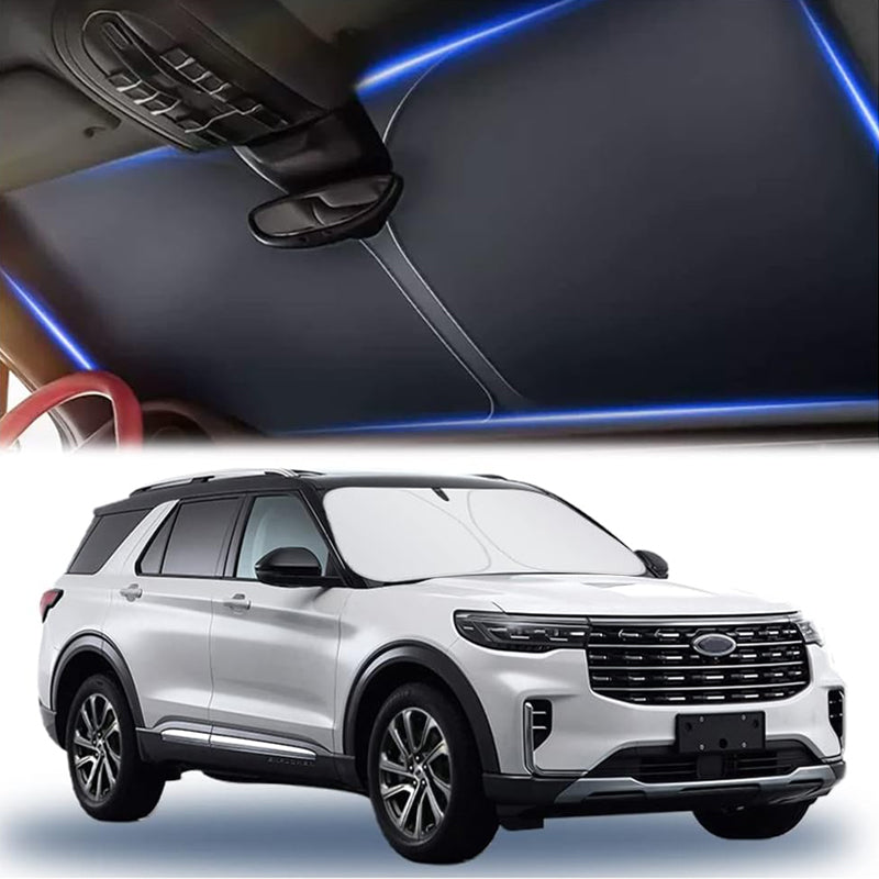 Titanium Silver Thickened Car Windshield Sun Shade