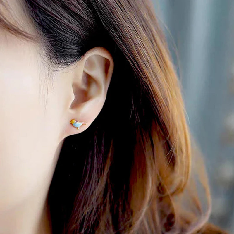 Tiny Bird Earrings