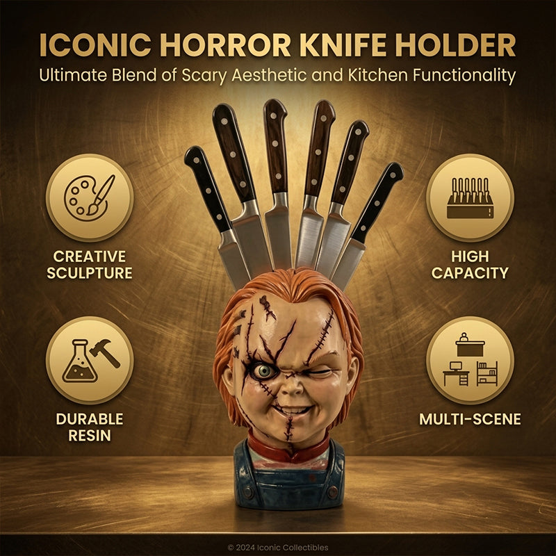 Horror Style Resin Knife Storage Holder