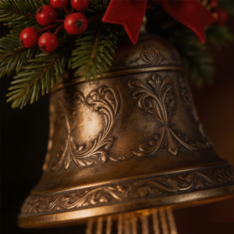Christmas Bell Cascade Solar Yard Light