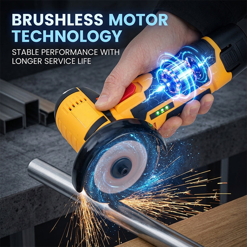 12V Brushless Mini Angle Grinder Kit