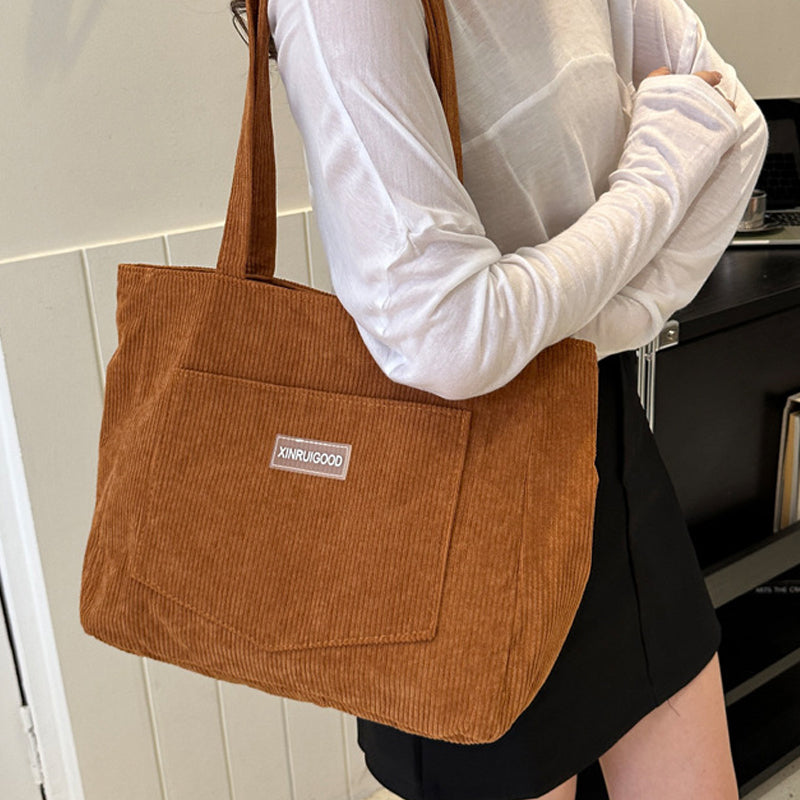 Corduroy Tote Bag