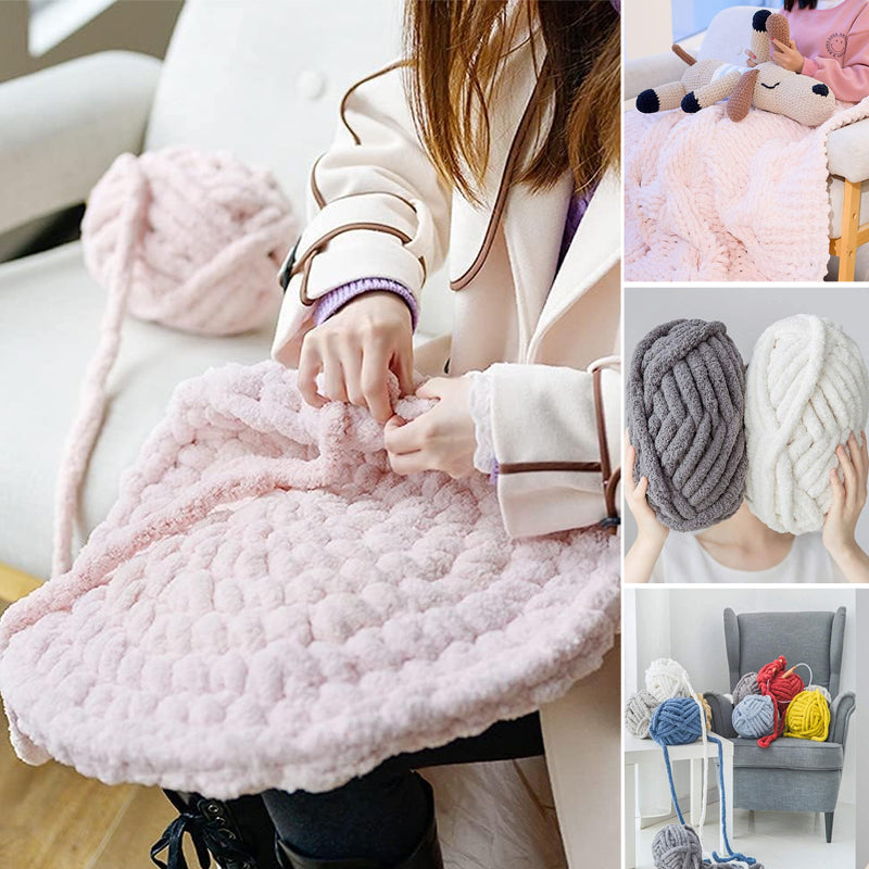 Super Bulky Chunky Knit Blanket Yarns