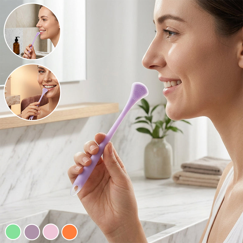 Double-Sided Silicone Tongue Cleaner