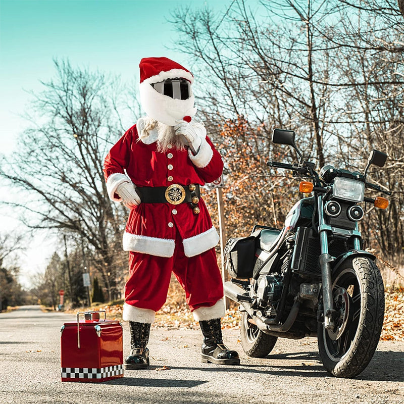 Christmas Santa Motorcycle Helmet Cover