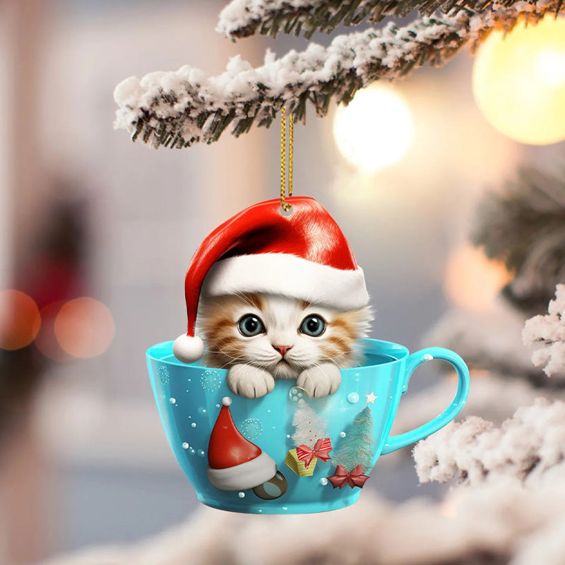 Christmas Cat Pendant