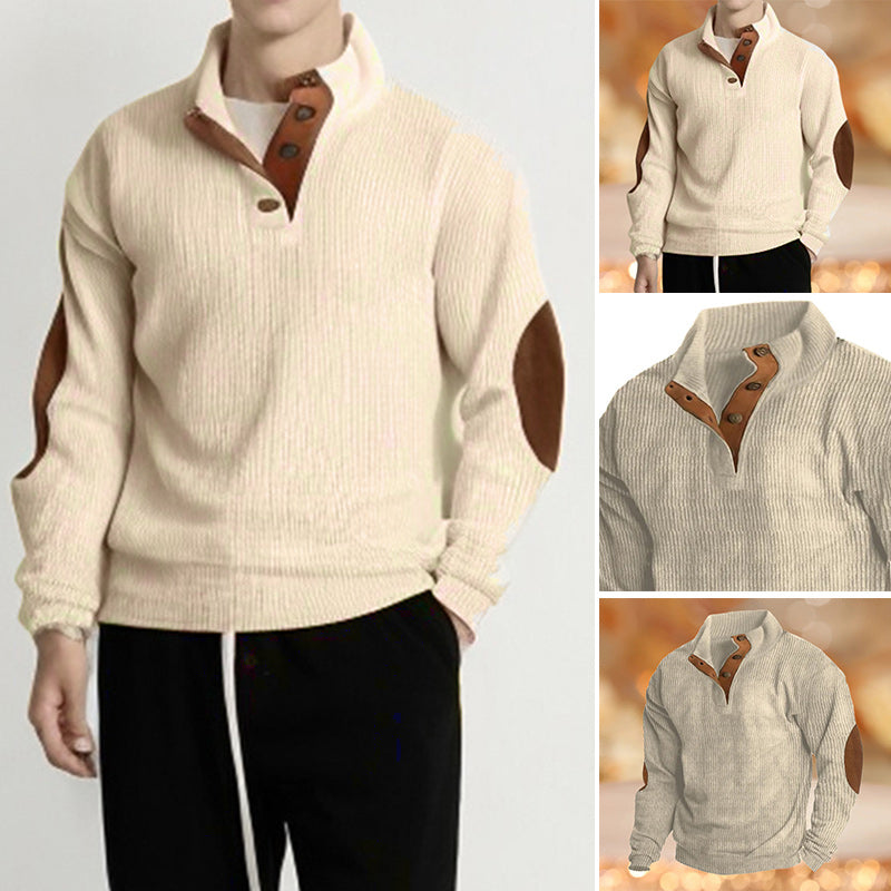 Men's Outdoor Casual Stand Collar Long Sleeve Sweatshirt