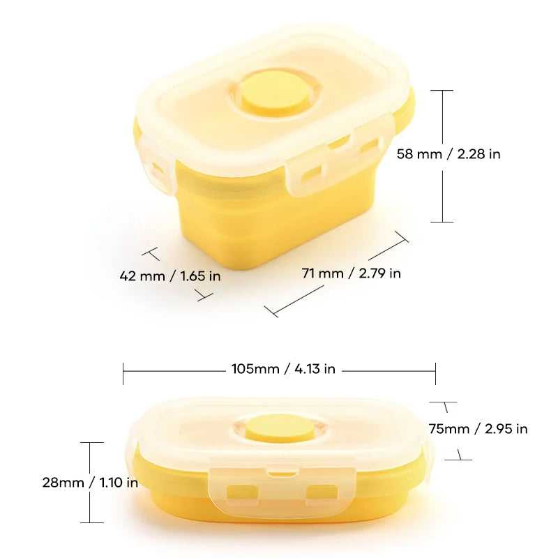 Collapsible Silicone Food Storage Container