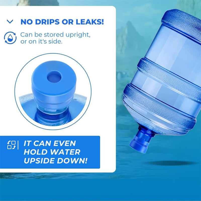 Blue Silicone Water Jug Cap