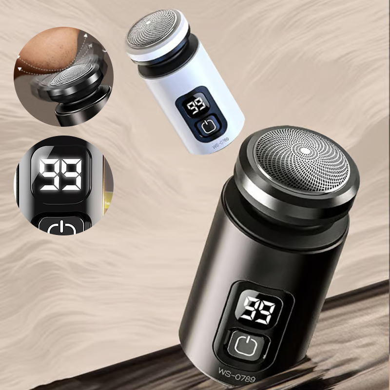 Portable Electric Mini Shaver with Floating Blades