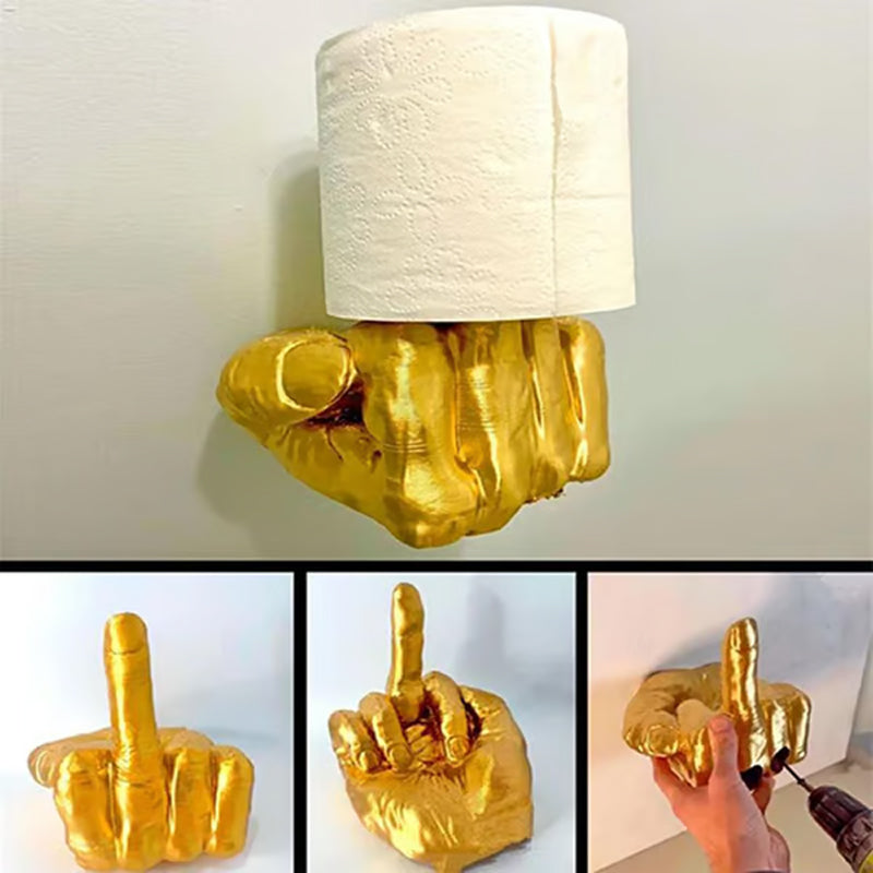 Wall mounted middle finger hook