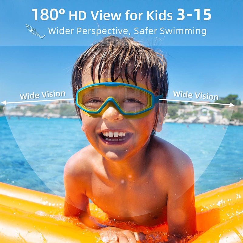 High Definition Waterproof Anti-fog Large Frame Swimming Goggles
