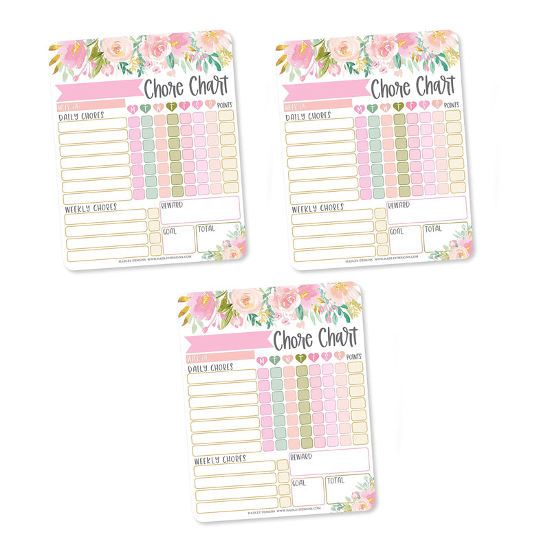 Children's Chore Chart Fridge Magnets
