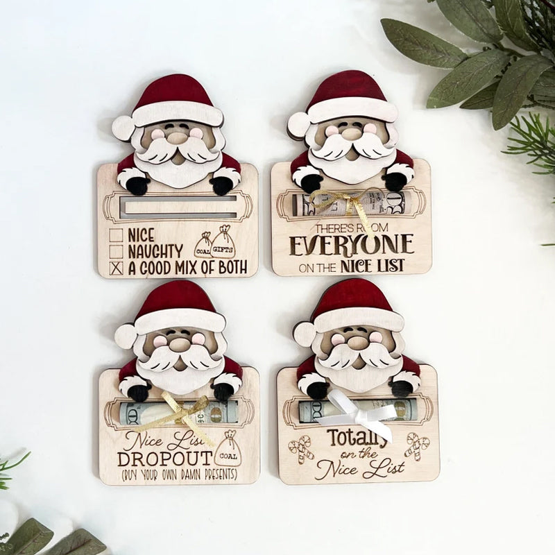 Cute Santa Christmas Money Holder