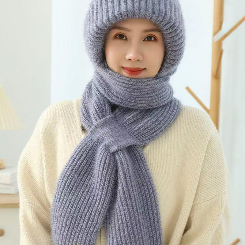 🎄Winter Versatile Knitted Hooded Scarf for Women