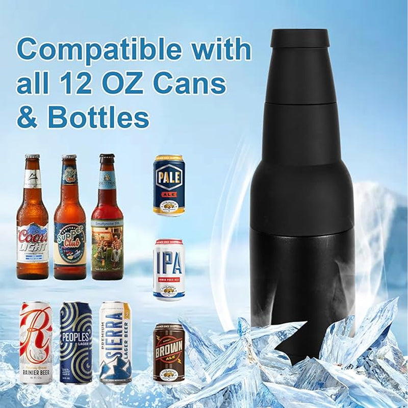 Universal 3 in 1 Can Cooler with Beer Opener