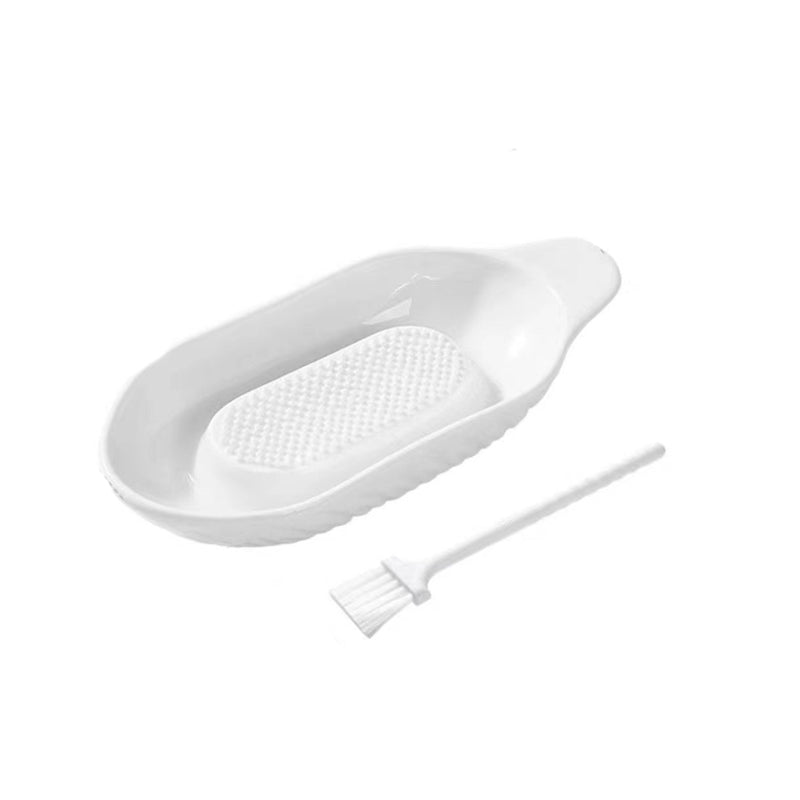 Ceramics Grater Plate with brush