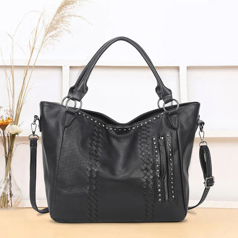 Lightweight Large Capacity Elegant Rivet Tote Bag