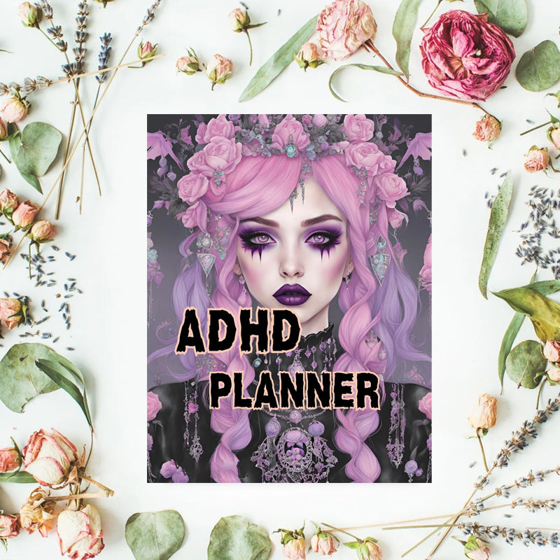 Pastel Goth ADHD Planner