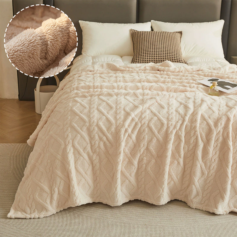 Luxury Double-Sided Coral Fleece Blanket