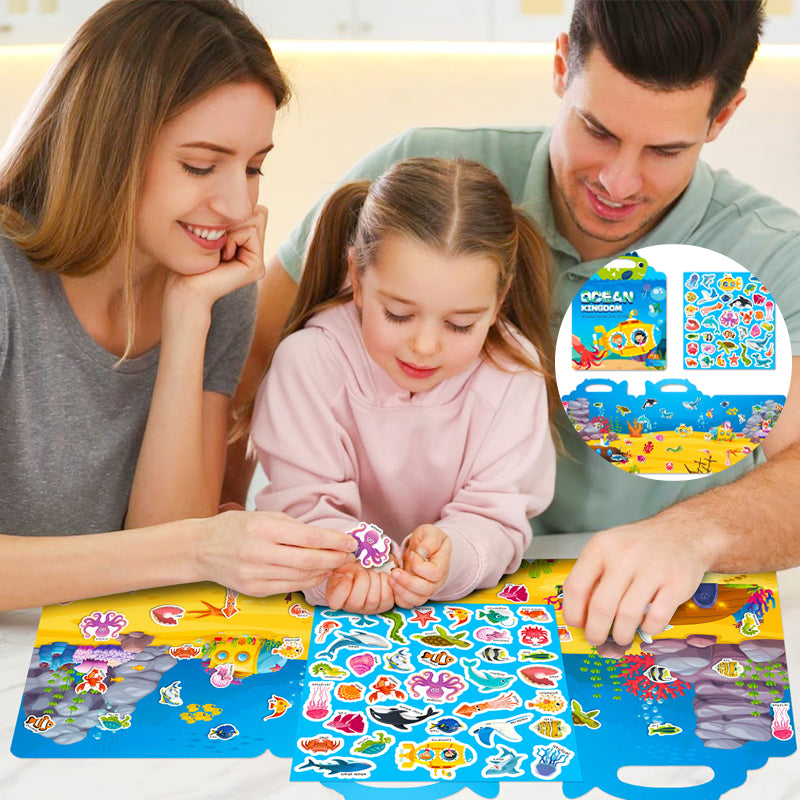 Toddler Waterproof Dinosaur Sticker Book