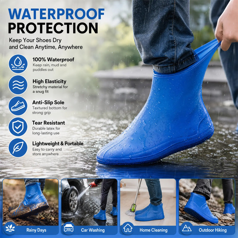 Outdoor Reusable Latex Rain Boot Covers