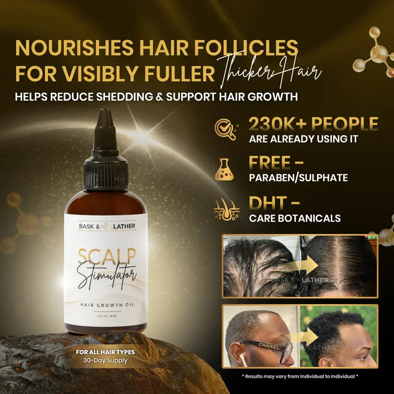 Scalp Stimulator Hair Growth Oil