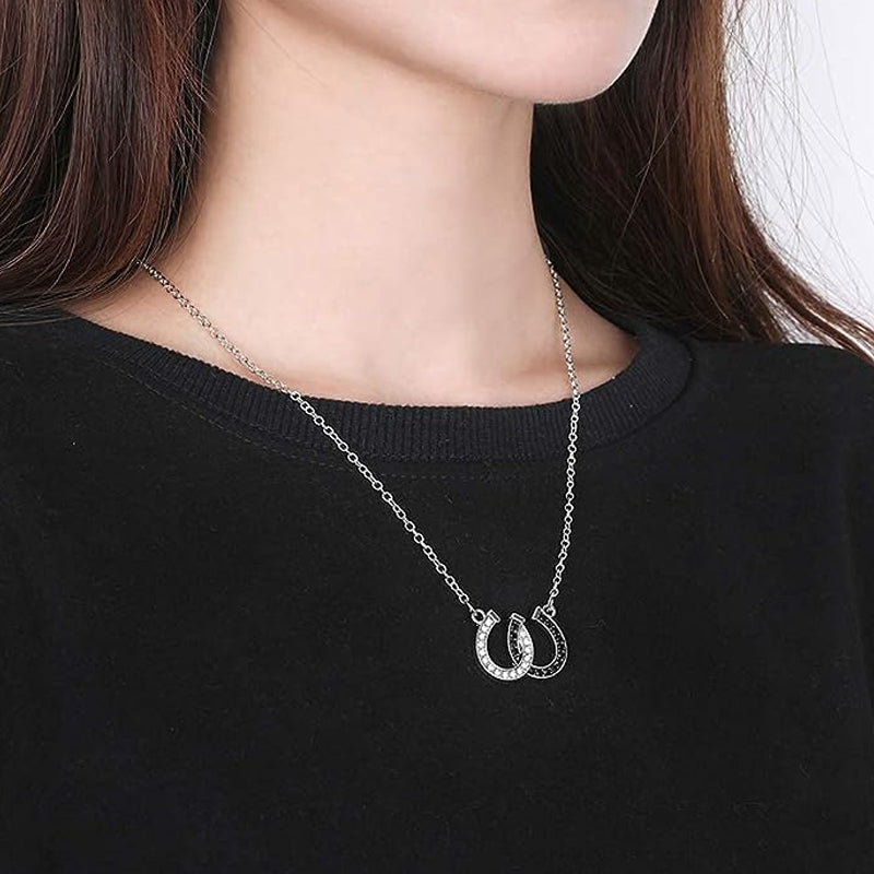 Double Horseshoe Necklace