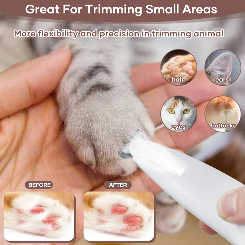 Pet Hair Trimmer With Led Light