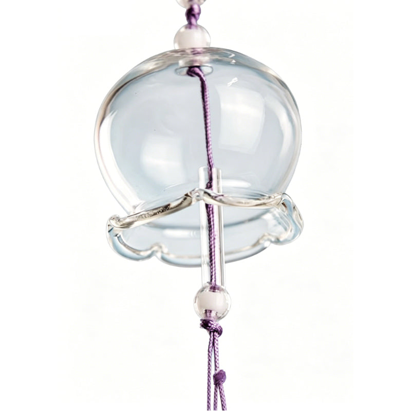 Whimsical Glass Doodle Wind Chimes Outdoor Decor
