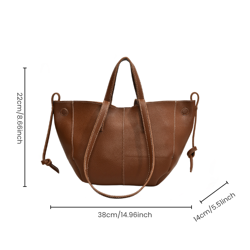 Urban Vintage Large-Capacity Tote Bag