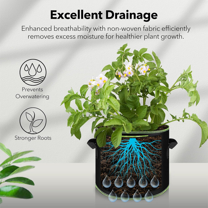 Fabric Aeration Planter Bags