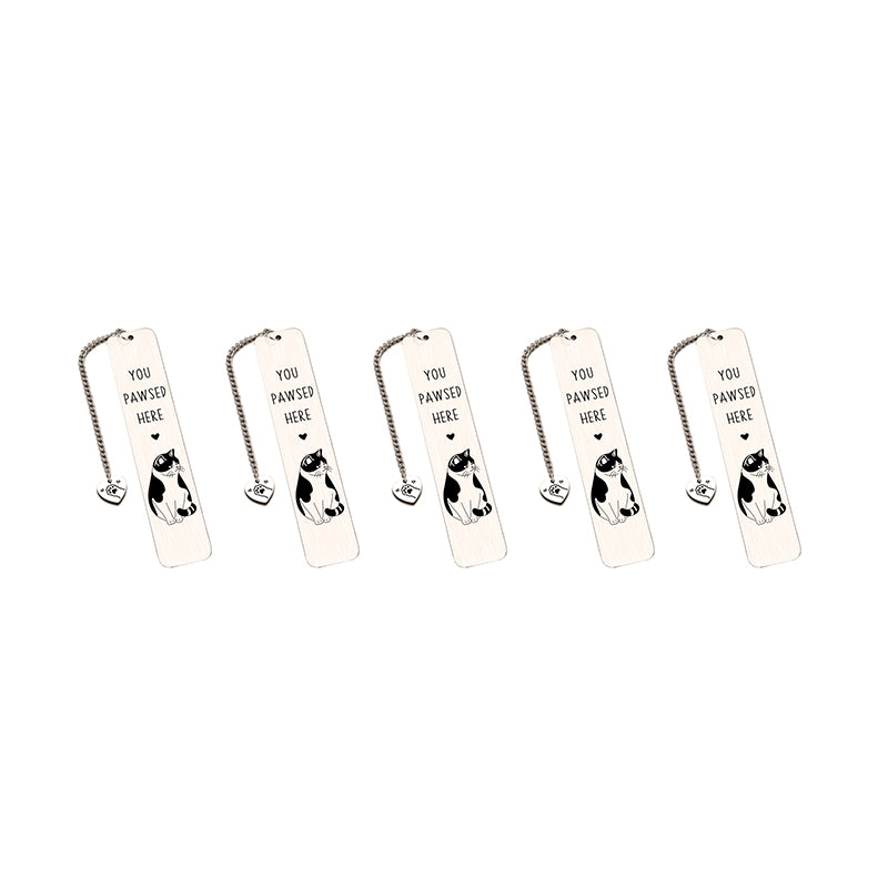 Stainless Steel Kitten Bookmark