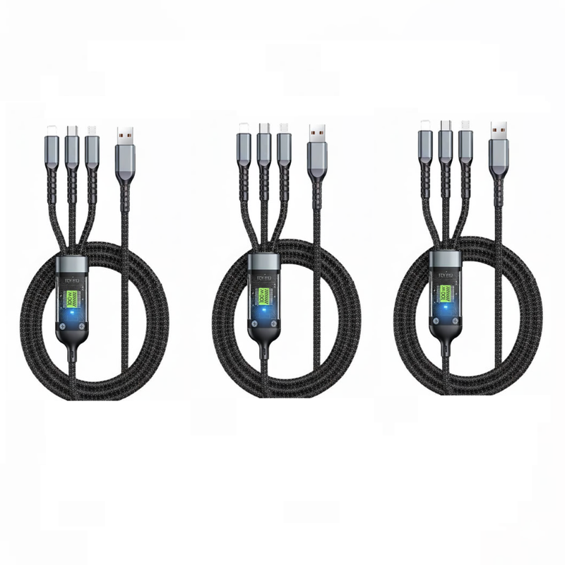 3-in-1 100 Watt Data Cable