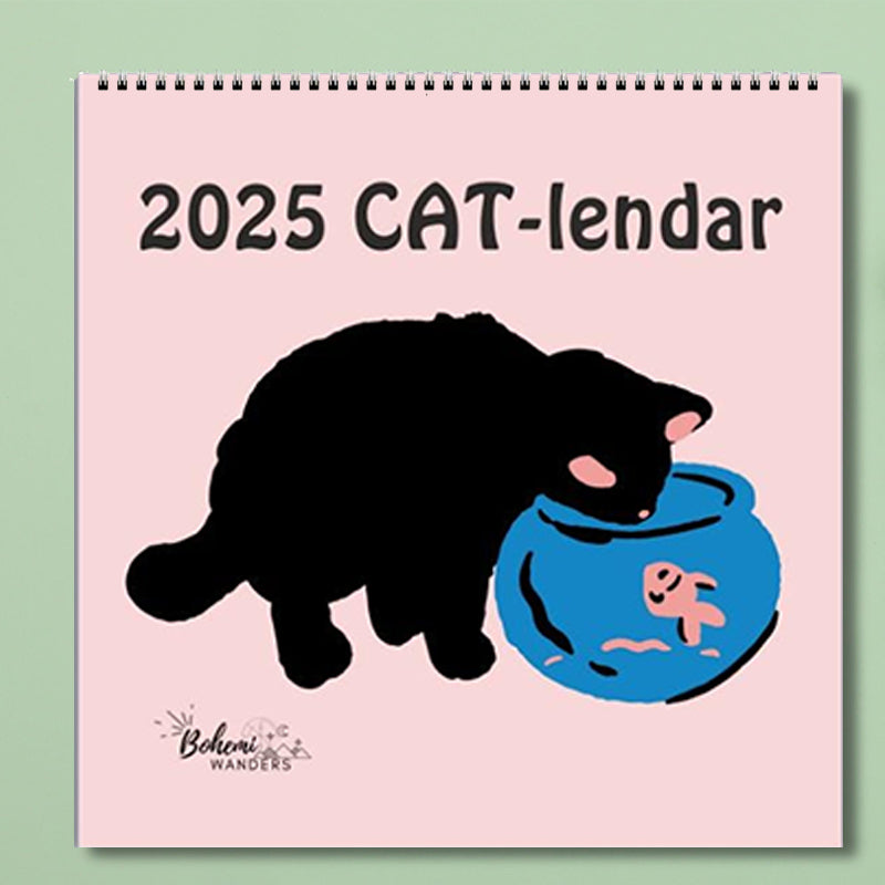Oh My Cat Mischievous Cats 2025 Wall Calendar