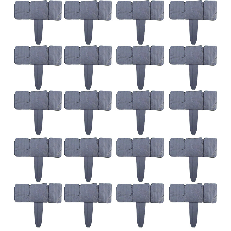 Stone Look No-Dig Garden Edging Fence